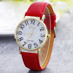 Marble Belt Watch Fashion Geneva Watch  Shell Face Casual Watch For Men And Women