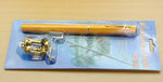 Genuine mini ice fishing pen pole fishing rod fishing rod with drum set, small sea pole portable fishing rod.