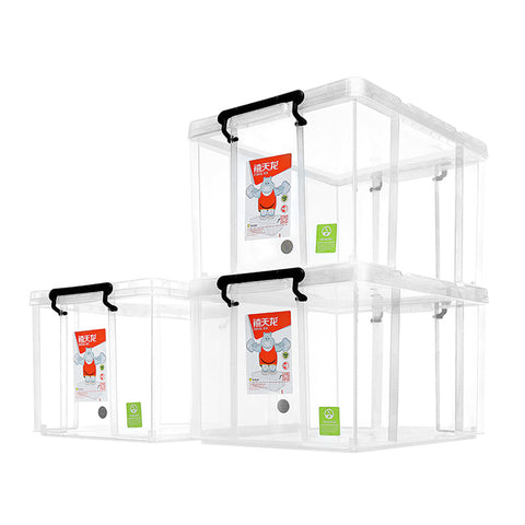 Plastic transparent storage box