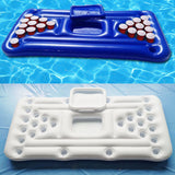 Inflatable Beer Pong Buoy. Pool Beer Pong inflatable mattress. inflatable drinking game