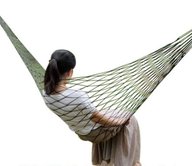 Nylon rope mesh hammock portable simple hammock swing