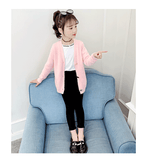 Girls'' 2021 spring sweater imitation mink fur coat spring and autumn new middle and big boys girls'' Korean mink cardigan