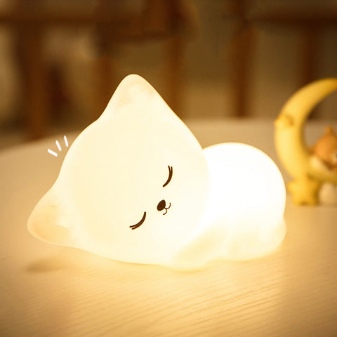 Luminous pat atmosphere light usb charging with sleeping silicone gift light