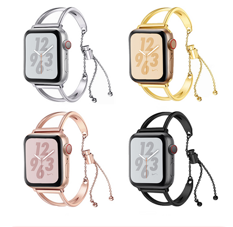 Compatible with Apple, Applicable Watch Strap Iwatch Watch Strap Female Rose Gold