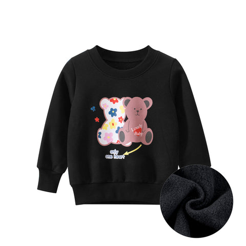 Children's Wear New Children's Sweater Plush Baby Girl's Clothes