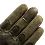 Waterproof Slash-proof touchscreen outdoor multipurpose knuckle guard gloves adjustable wrist Green Full Finger 