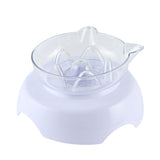 Oblique Mouth Protects The Cervical Spine Transparent Plastic Cat Bowl