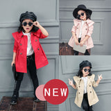 Spring And Autumn New Cotton Girls Windbreaker