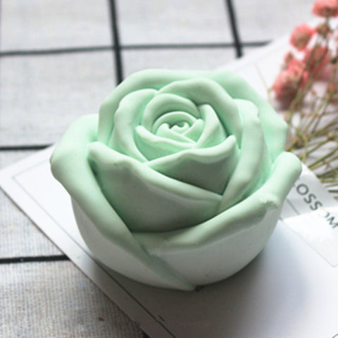Three-Dimensional Rose Flower Aromatherapy Gypsum Silicone Mold Handmade Soap Mold