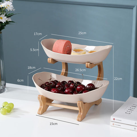 Multi-layer Fruit Rack And Dried Fruit Tray Coffee Table
