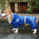 Pet Waterproof Raincoat Reflective Double Breathable Boxer Jumpsuit