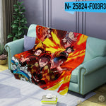 Cute Anime Character Flannel Cartoon Blanket