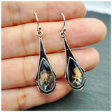 Elegant Vintage Multicolored Long Dangle Earrings For Women Resin Jewelry Brincos Accessories Ear Hook Boho Water Drop Fire Ea