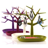 Tree Color Creative Jewelry Rack Bird Tree Hanger