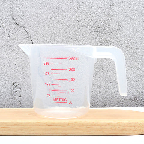 250  500 1000ml Red Scale Plastic Measuring Cup