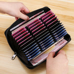 Zipper Large-Capacity Leather Card Holder Women's Multi-Card Bank Card Holder Wallet