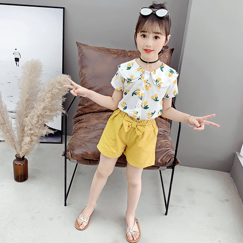 Big KidsIn Summer Korean Children's Two-Piece Suit
