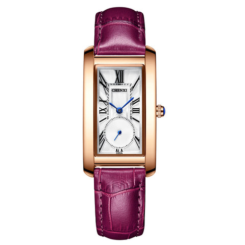 Reloj New Luxury Women Watch Leather Waterproof Rectangle Watch For Women