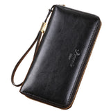 Women's Long Leather Large-capacity Zipper Wallet Clutch