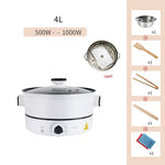 Multifunctional household small electric hot pot cooking pot electric cooking pot plug in one dormitory student 1 person 2-3