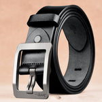 Two Layers Of Cowhide Belt For Men With Needle Buckle Belt