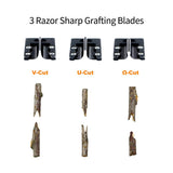 Multi-Function Grafting/Pruning Scissors Different Blade Options V-Cut, U-Cut, 