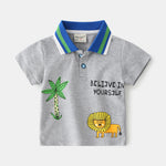 POLO Shirt Children's Baby Korean Style Trendy Bottoming Lapel T-shirt