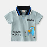 POLO Shirt Children's Baby Korean Style Trendy Bottoming Lapel T-shirt