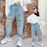 Girls' Jeans, Western Style, Girls' Casual Pants, Baby