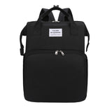 Expandable Crib Diaper Bag Backpack Black