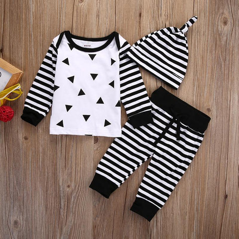 European And American Boys Striped Suit Baby Cotton Suit
