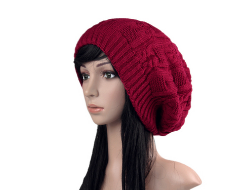 Female male Korean version of the tide winter Korean pile hat knitted hat wool hat female hat autumn and winter double hat
