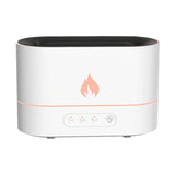 Small Compact Flame Display Humidifier White