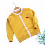 Children's embroidered cardigan sweater