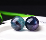 Natural fluorite crystal ball rough polished