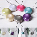 Curtain Accessories Decorative Round Buckle Stainless Steel Strap Hook