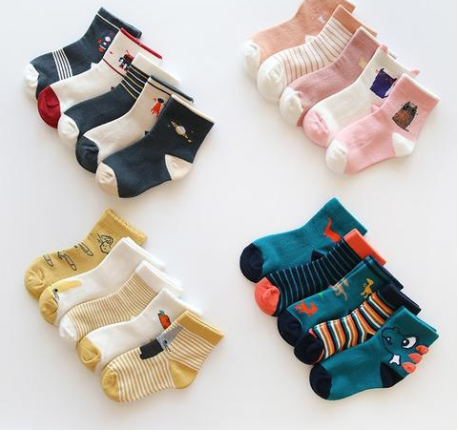 Girls cotton tube socks