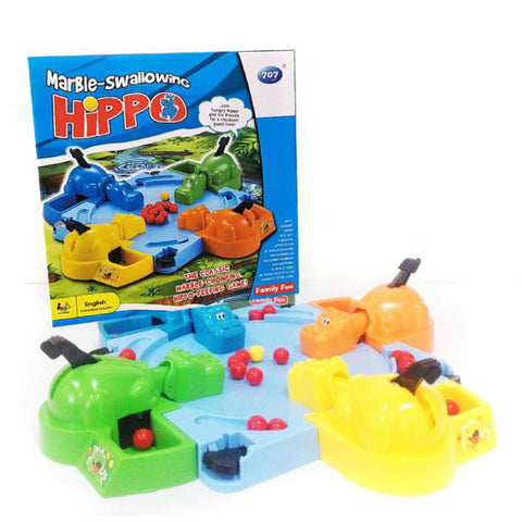 Hippopotamus pinball game hippo bite beads children's educational toys