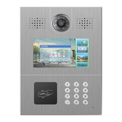 Door interphone visually intelligent city entrance guard interlocking OEM processing manufacturer's mobile unlock door