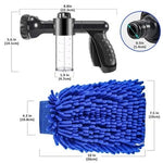 Pressure Hose Nozzle Variable Spray Options Soap Dispenser Cleaning Rag Hose Adapter  Dimensions