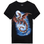Hot Sale Brand New Fashion Summer Men T-shirt 3d Print Nightmare Tiger Short-Sleeved Casual Tops Tees Men's Plus Size Shirts
