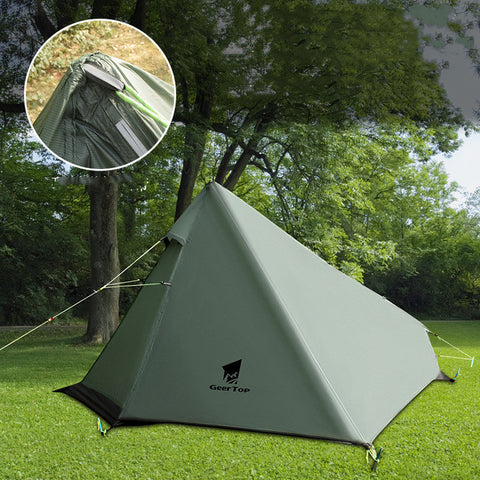 Single Poleless Tent Full Set Right Opening Picnic Camping Tent
