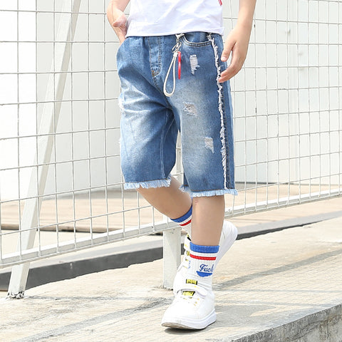 Summer boy cotton jeans