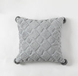 Diamond embroidered velvet four corners hanging ball pillow