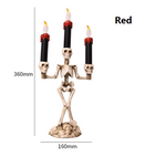 Halloween Skeleton Candlestick Lamp