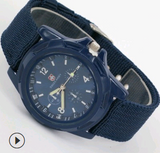 Cloth Belt Weaving Belt Military Watch Sea and Land Air Force Movement Quartz Military Watch