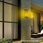 Solar wall lamp induction lamp flame torch flame flare flame flicker 66LED garden lawn lamp