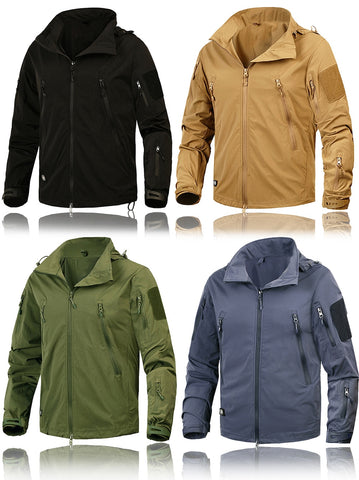 Autumn Men's Jacket Coat Military Clothing Tactical Outwear US Army Breathable Nylon Light Windbreaker