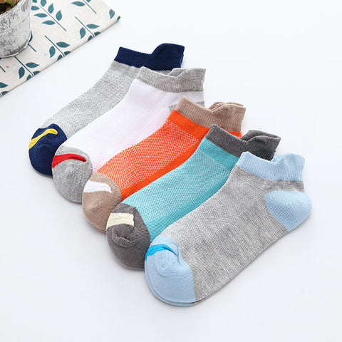 Children's Thin Socks Mesh Breathable Boys' Thin Cotton Socks Boy Socks Girls Boat Socks