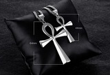 Cross-border e-commerce goods source, European and American glossy stainless steel ancient Egyptian Cross man Necklace Amulet Pendant